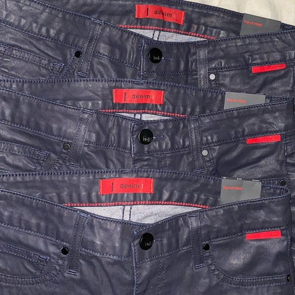 Slim Womens Skinny Fit - Coated Navy 3pairs 26,27,27 - Picture 3 of 5